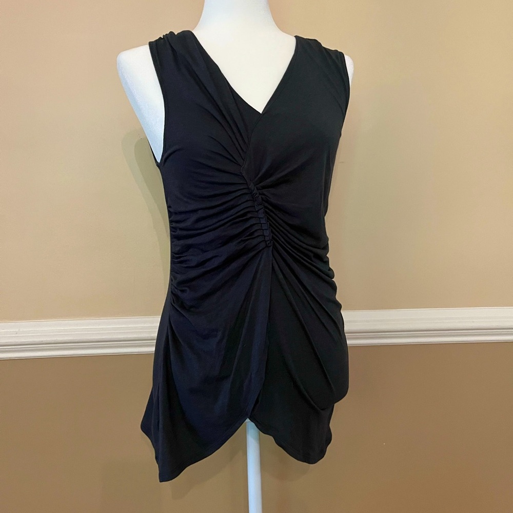 Gap charcoal gray ruched tank